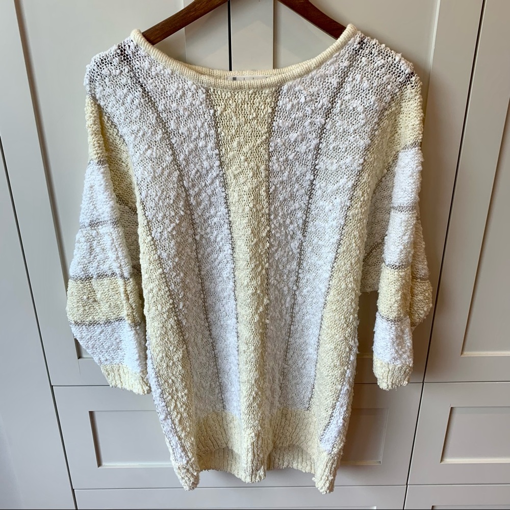 Barbra Sue Vintage Popcorn Knit Sweater